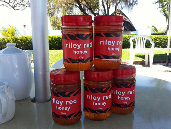 Honey on sale at a local hotel Honey on sale at a local hotel