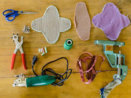 Easy pads are manufactured in the local community and create work for women who would otherwise struggle to find employment Easy pads are manufactured in the local community and create work for women who would otherwise struggle to find employment